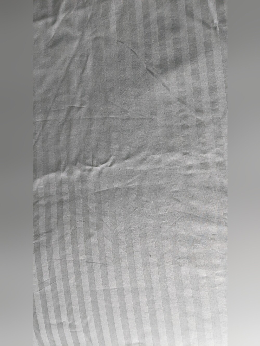 Multi Sized White Striped Duvet Cover